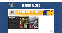 Desktop Screenshot of pacersblogs.com